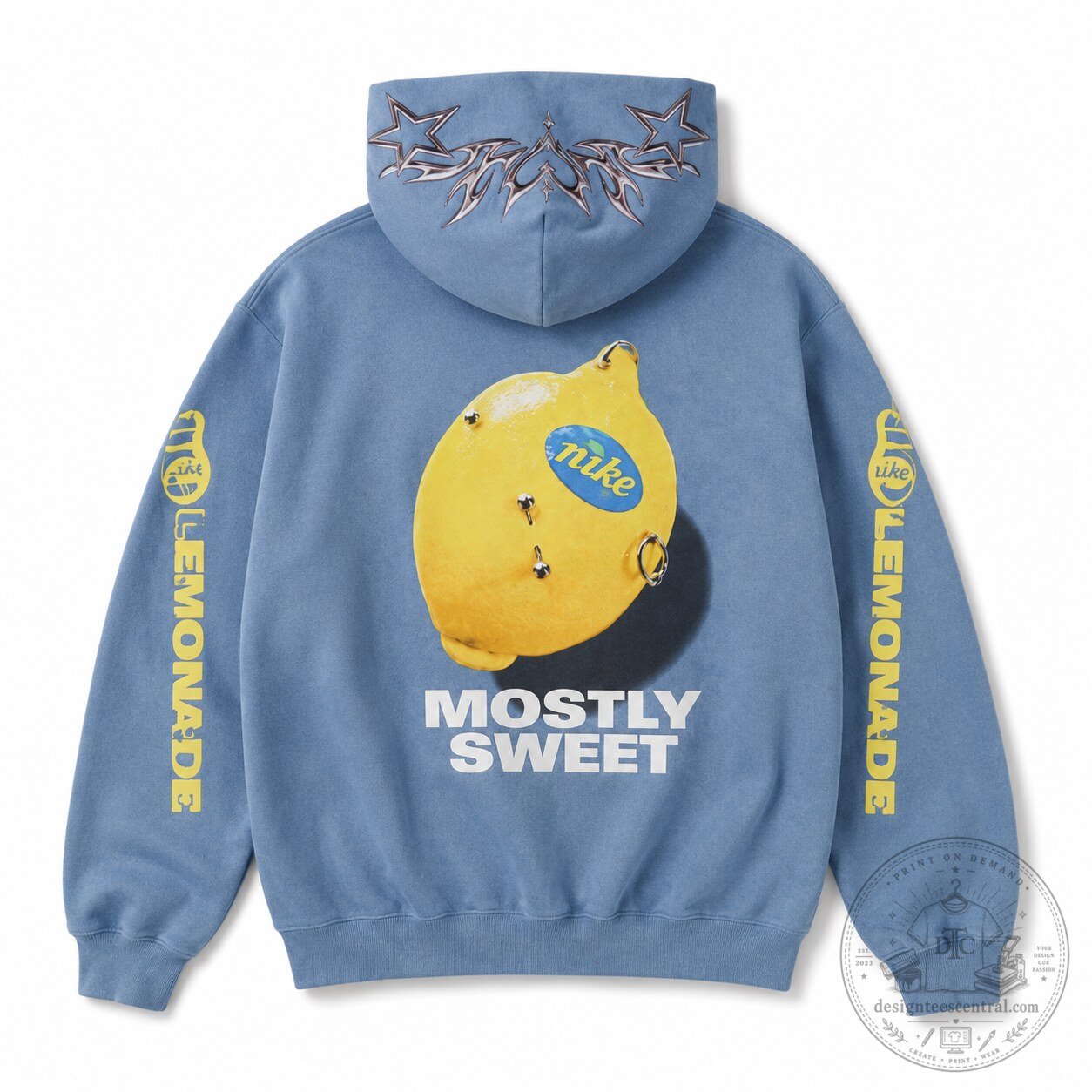 Karina aespa x Nike Mostly Sweet Lemon Graphic Tribal Star Hoodie