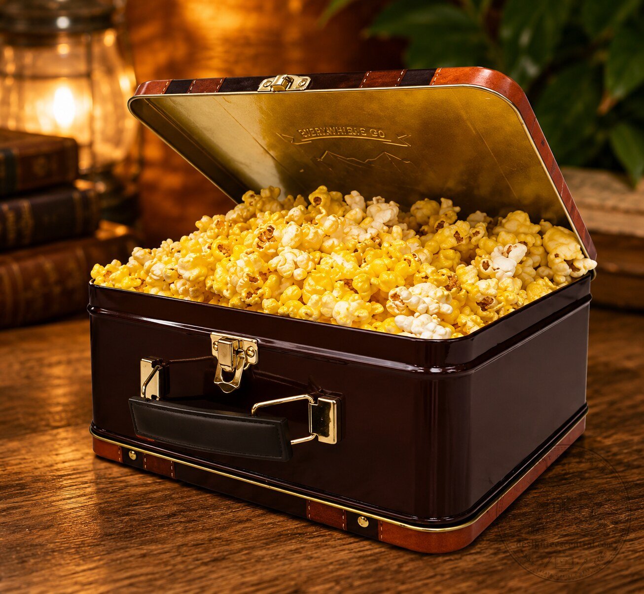 Harry Potter Hogwarts Crest Vintage Trunk Popcorn Tin Box – image 2 of 3