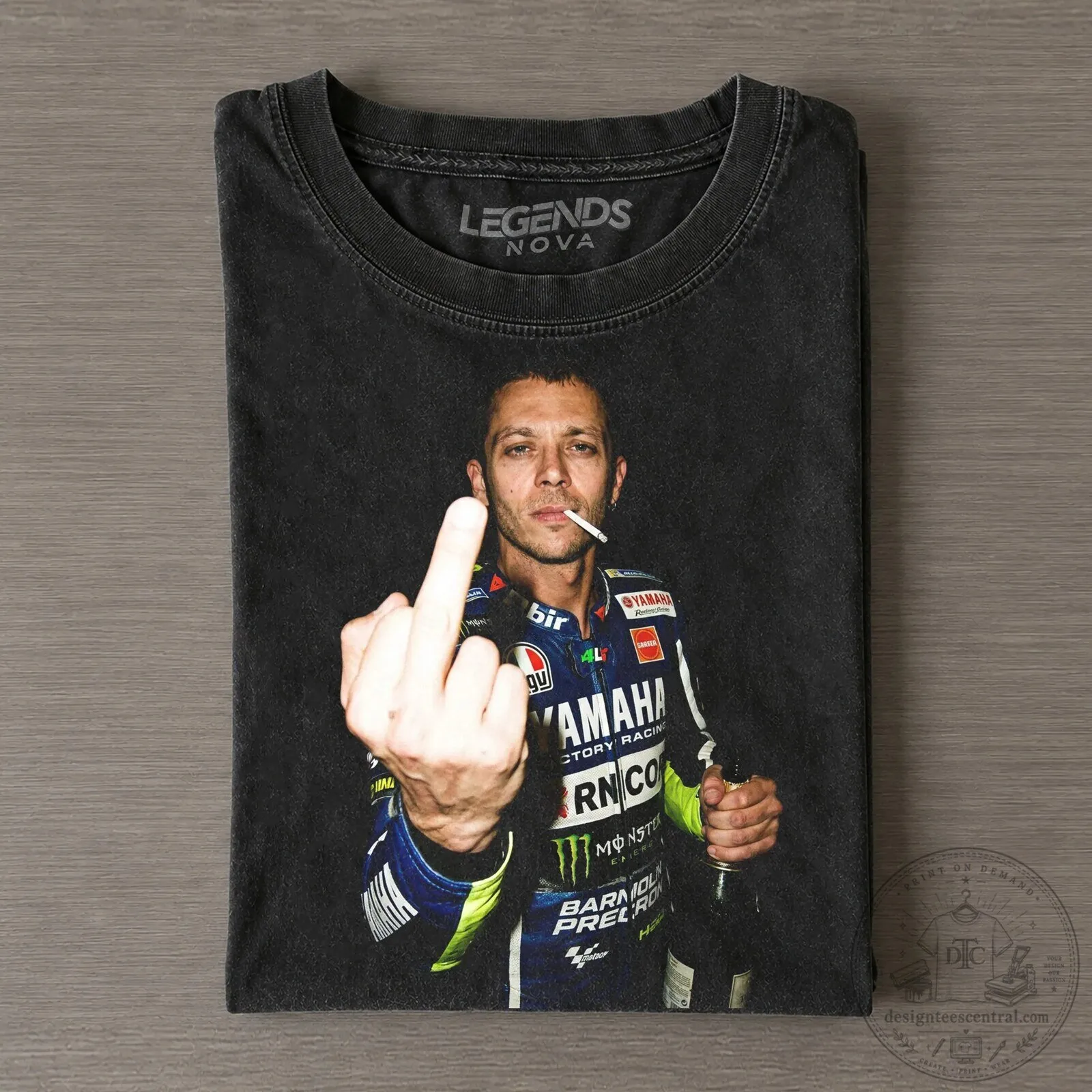 Middle Finger Graphic Tee featuring Valentino Rossi The Doctor