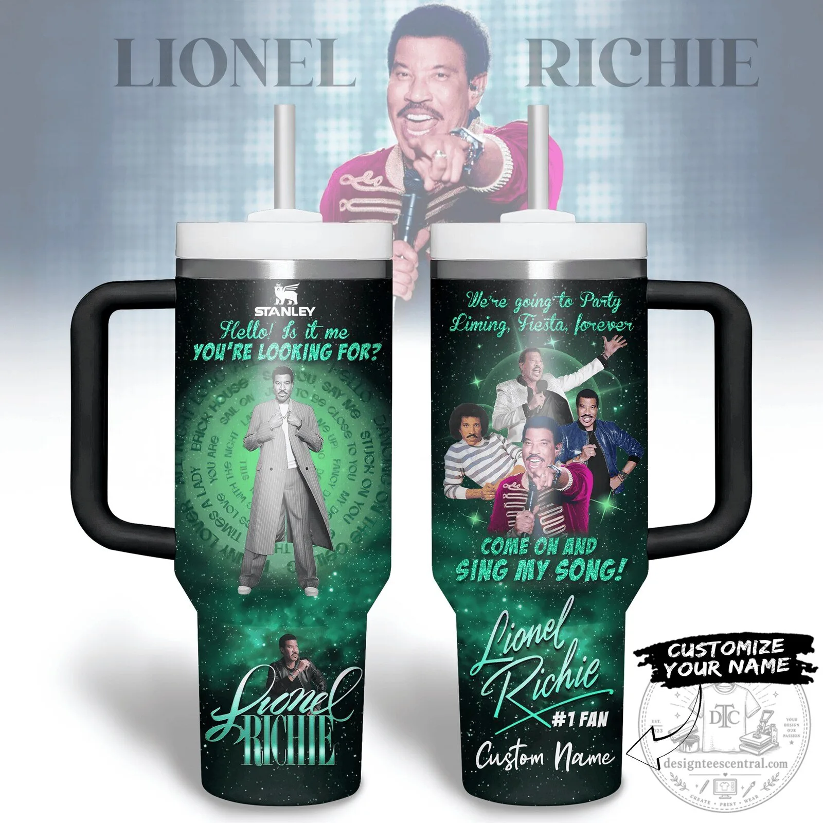 Lionel Richie Hello Is It Me You're Looking For 40oz Tumbler with Handle 1 Lionel Richie Hello Is It Me You