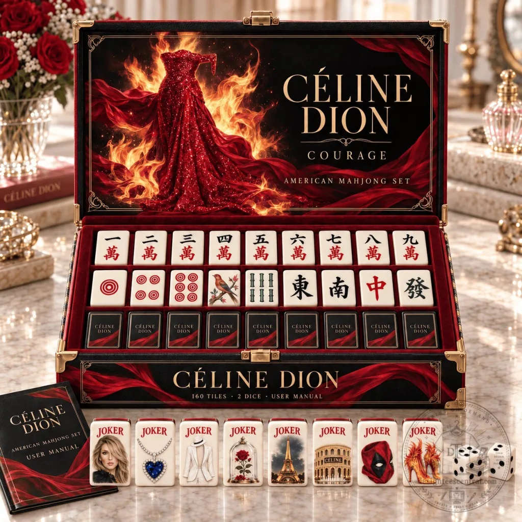 Celine Dion Courage American Mahjong Game Set Celine Dion Courage American Mahjong Game Set