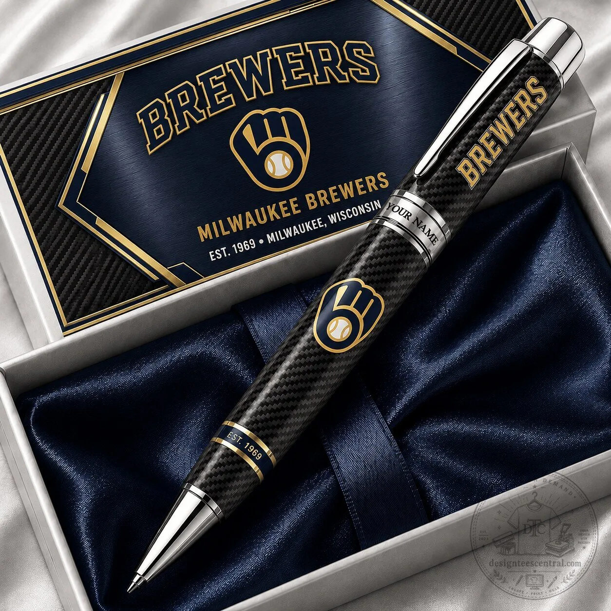Milwaukee Brewers Baseball Team Personalized Collectible Ballpoint Pen