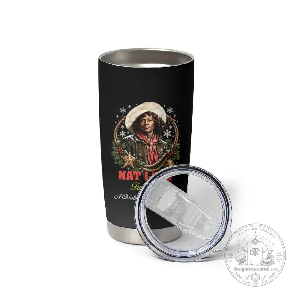 Nat Love Wild West Christmas Portrait Art Stainless Steel Tumbler 6 Nat Love Wild West Christmas Portrait Art Stainless Steel Tumbler