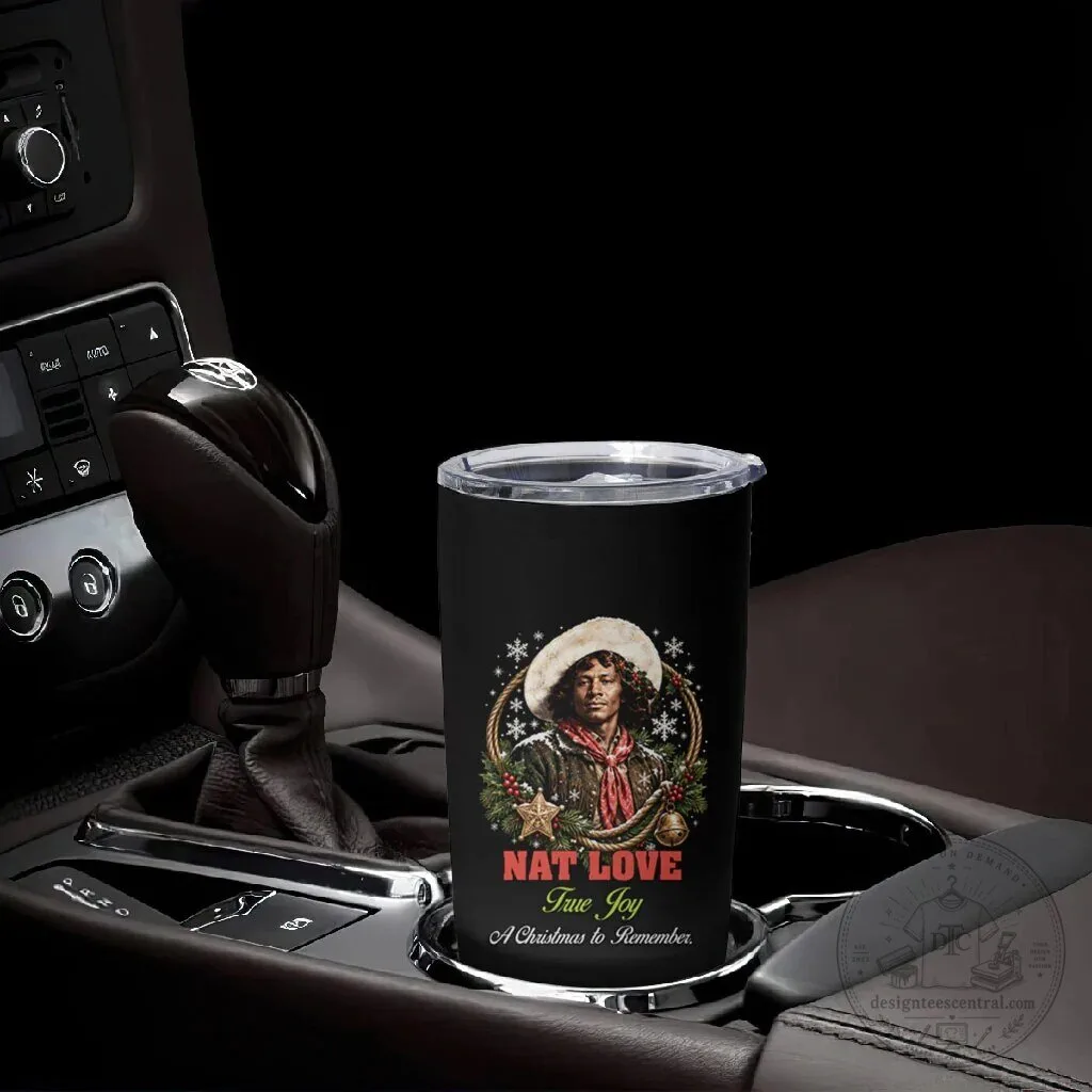 Nat Love Wild West Christmas Portrait Art Stainless Steel Tumbler 9 Nat Love Wild West Christmas Portrait Art Stainless Steel Tumbler