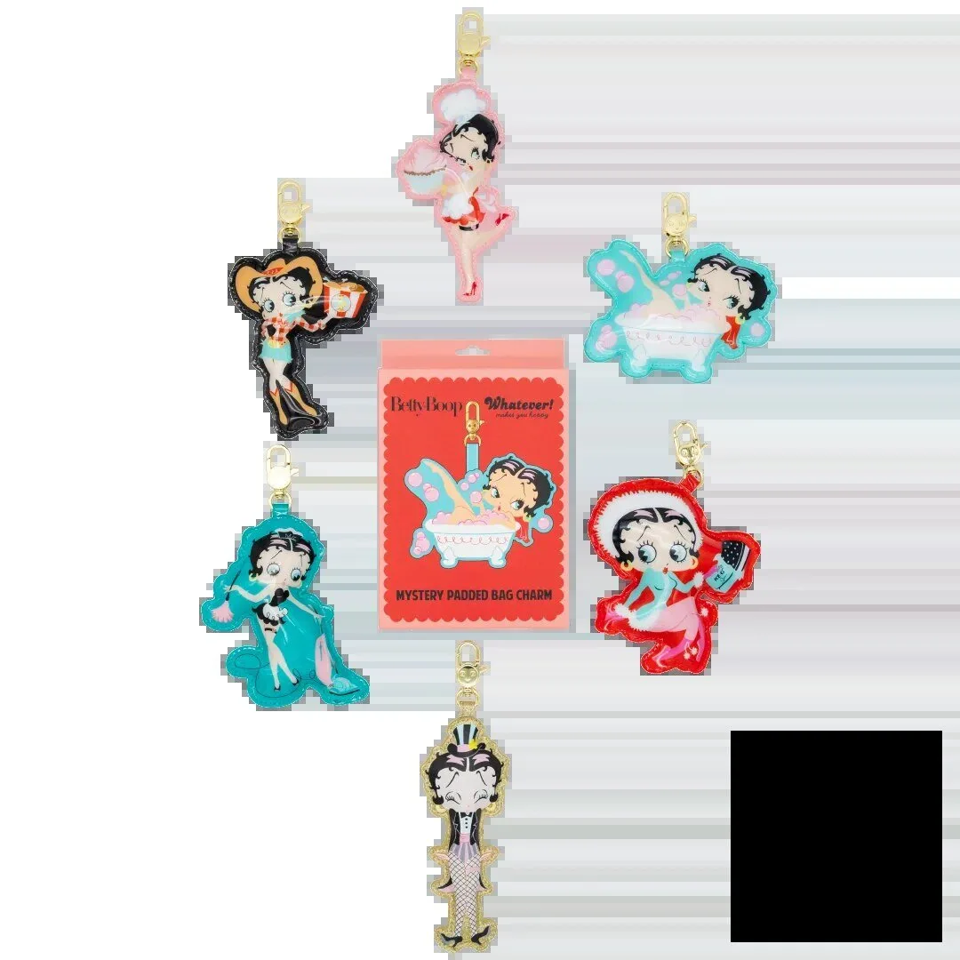 Betty Boop Mystery Padded Bag Charm Keychain Collection