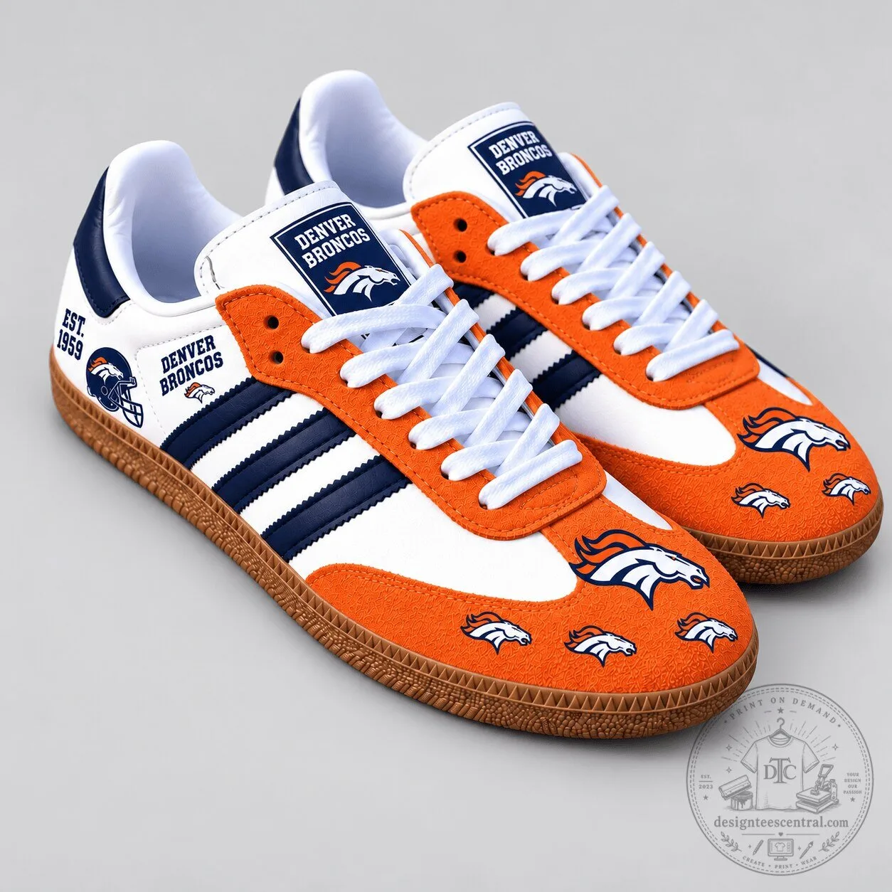 Denver Broncos National Football League Team Heritage Samba Shoes