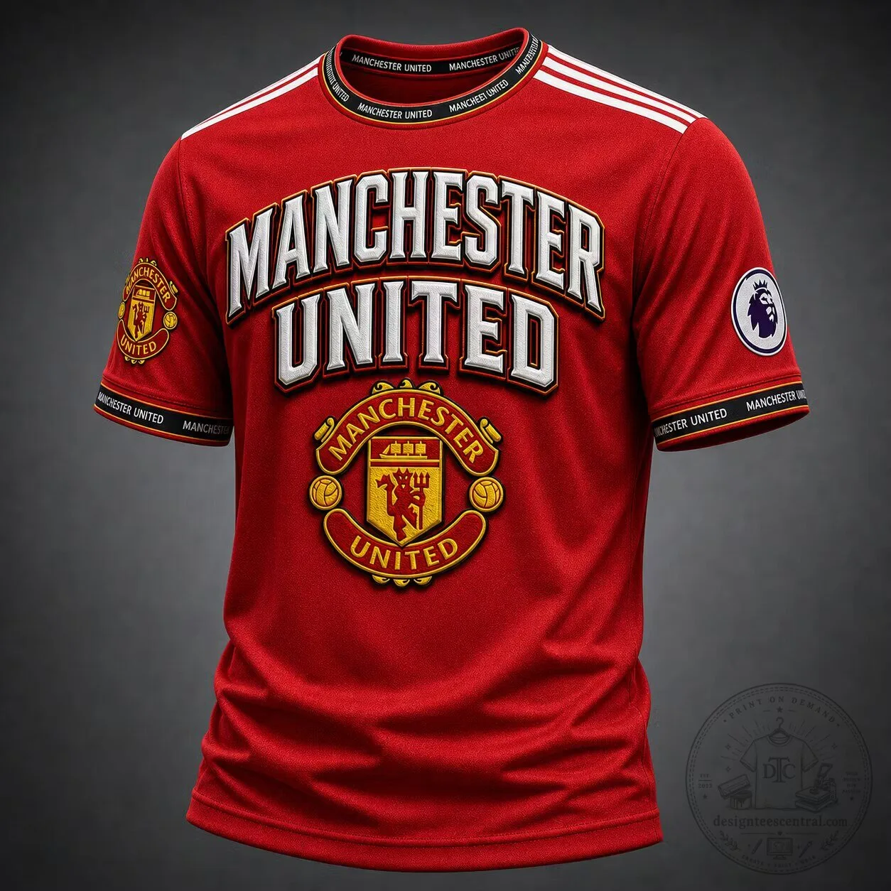 Manchester United Football Club Red Fan Apparel Short Sleeve Jersey
