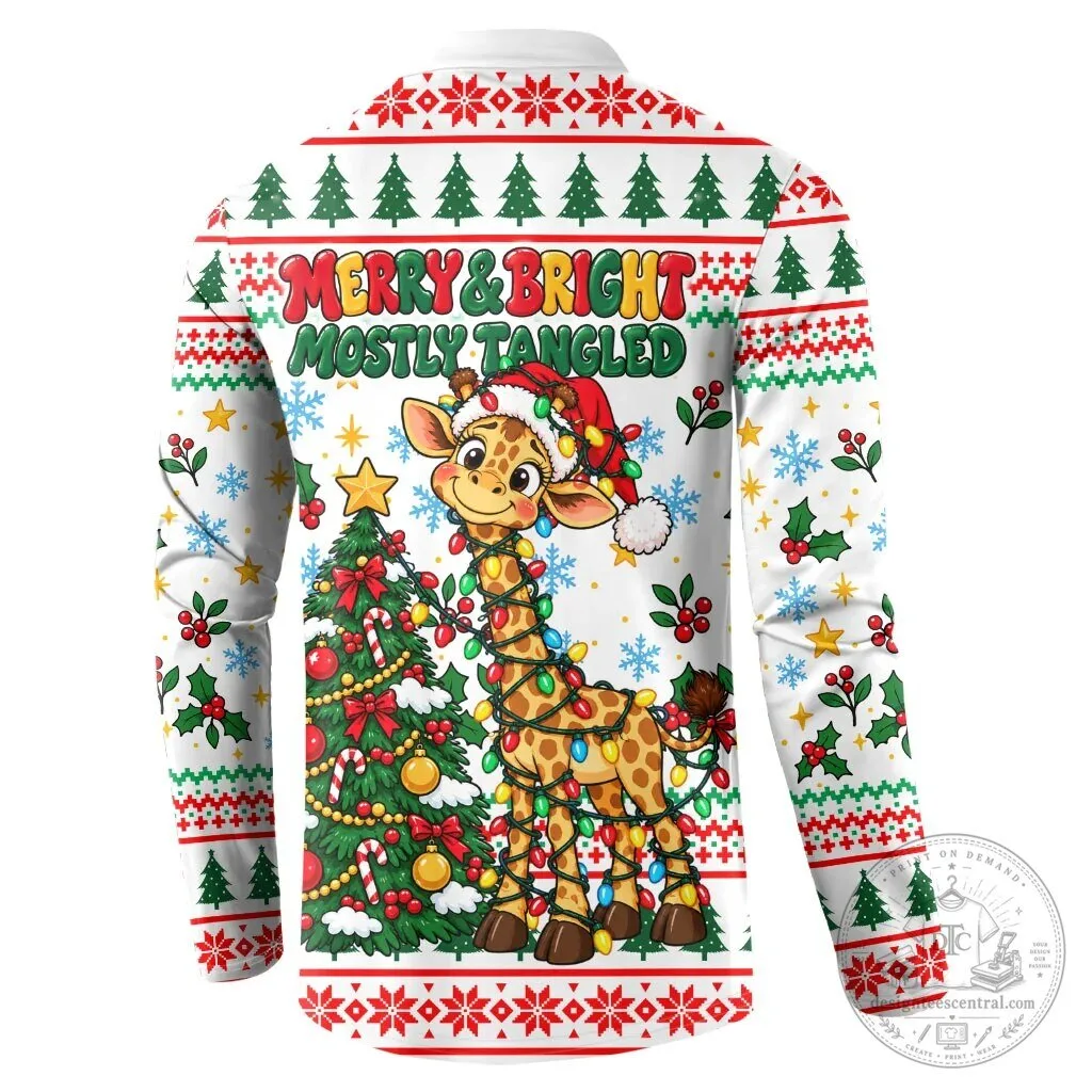 Christmas Giraffe Tall Tangled Merry Lights Ugly Sweater Long-Sleeve 7 Christmas Giraffe Tall Tangled Merry Lights Ugly Sweater Long-Sleeve