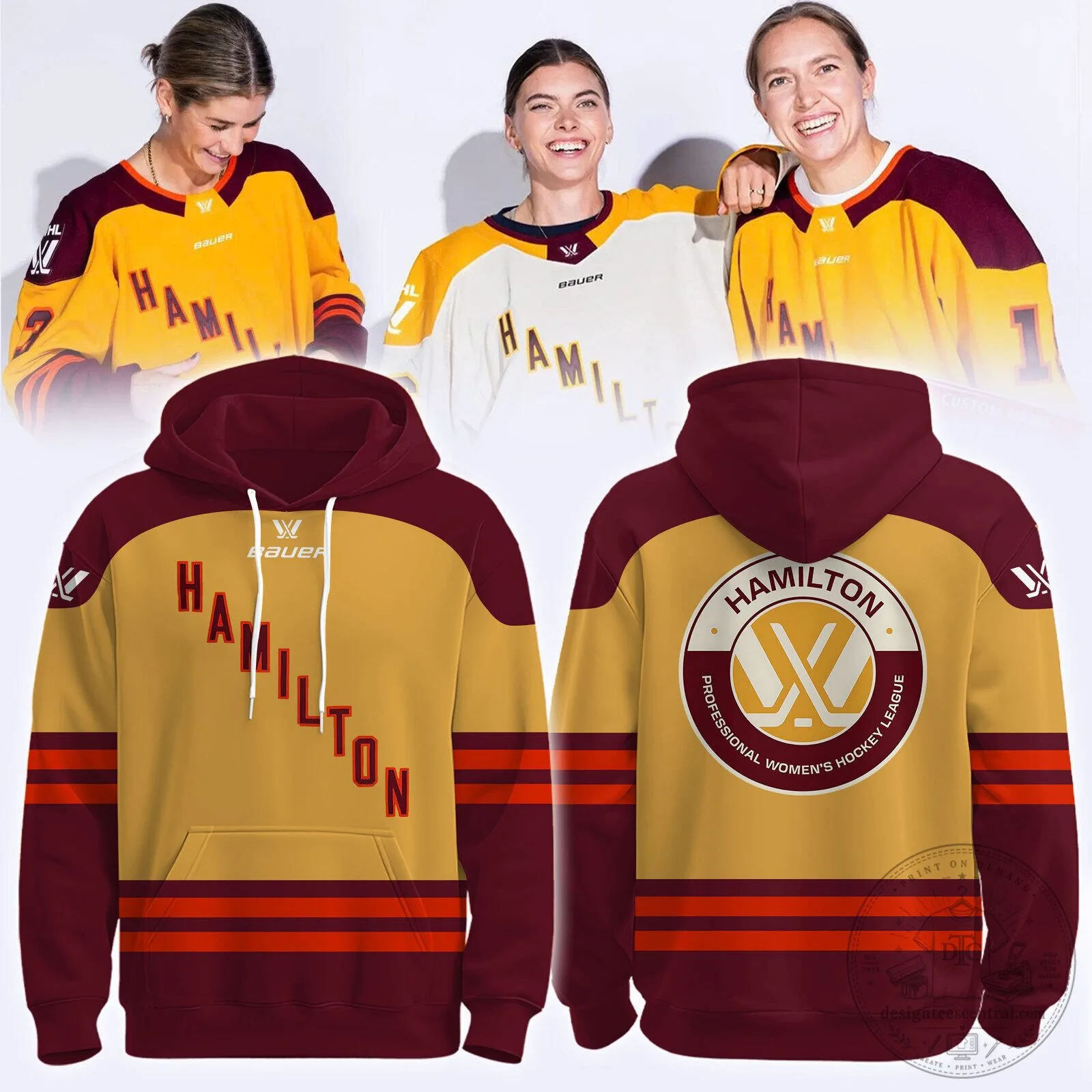 Professional Women's Hockey League Hamilton Team Fan Hoodie