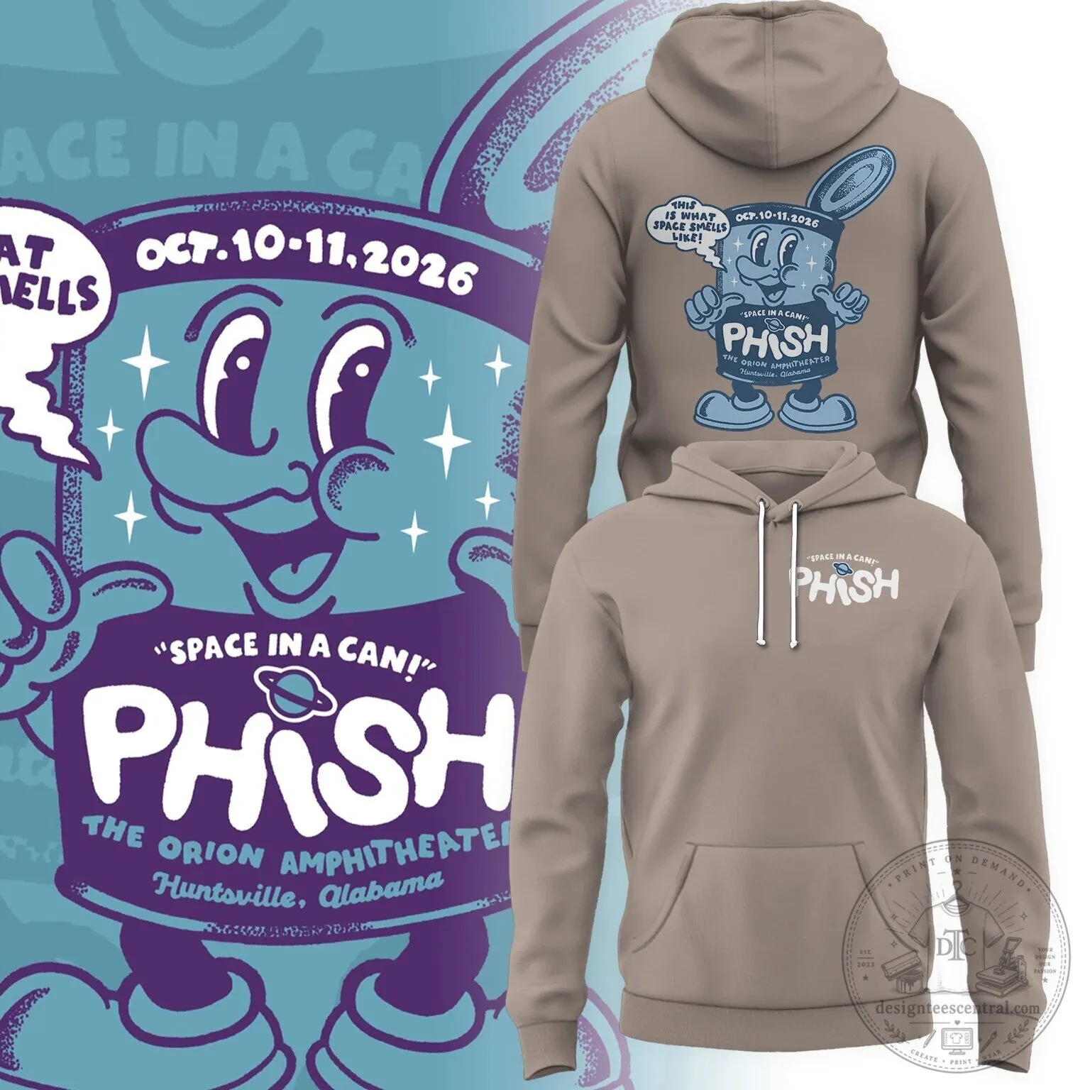 Huntsville Alabama October 2026 Concert Hoodie for Phish Space In A Can Fans