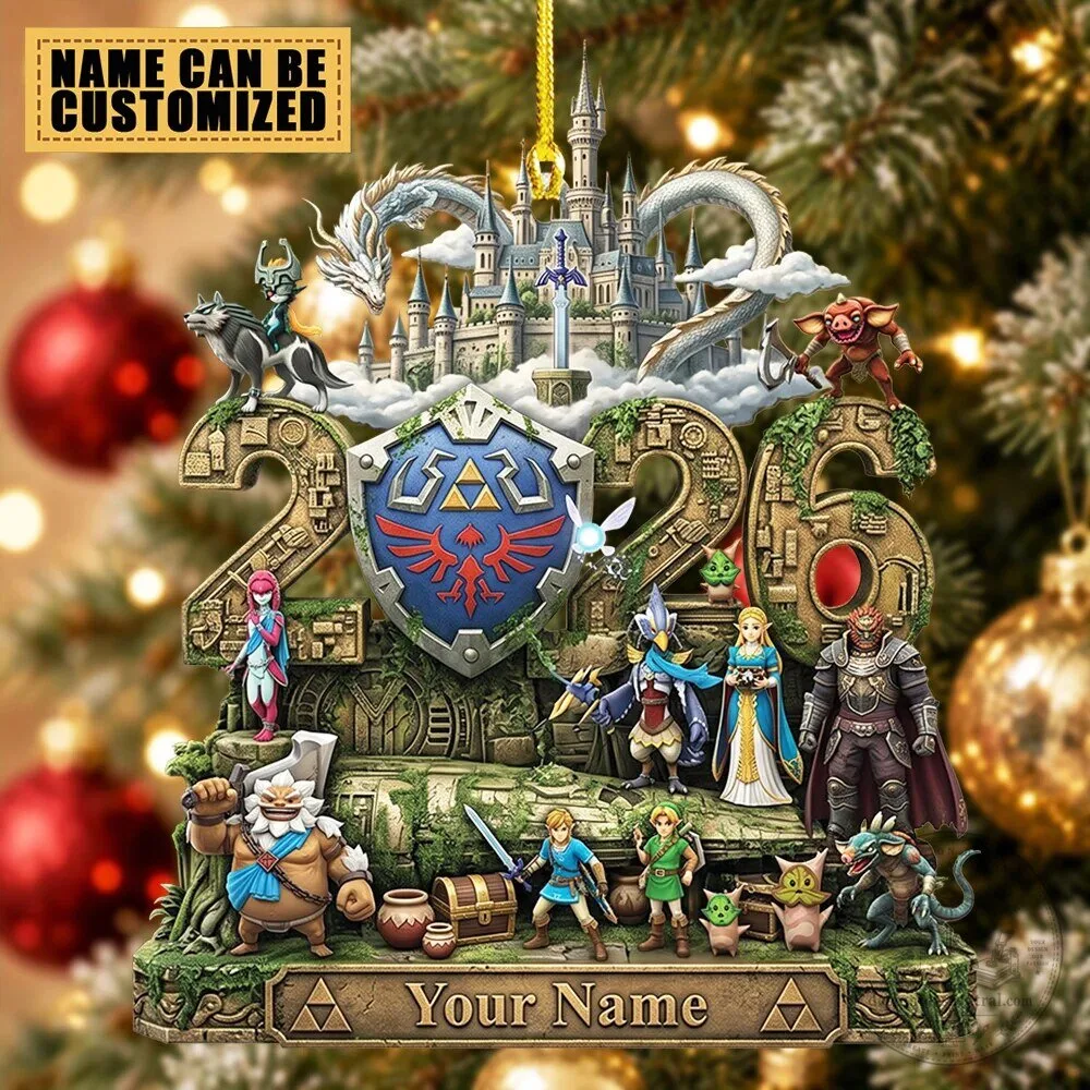 The Legend of Zelda 2024 Personalized Christmas Tree Ornament