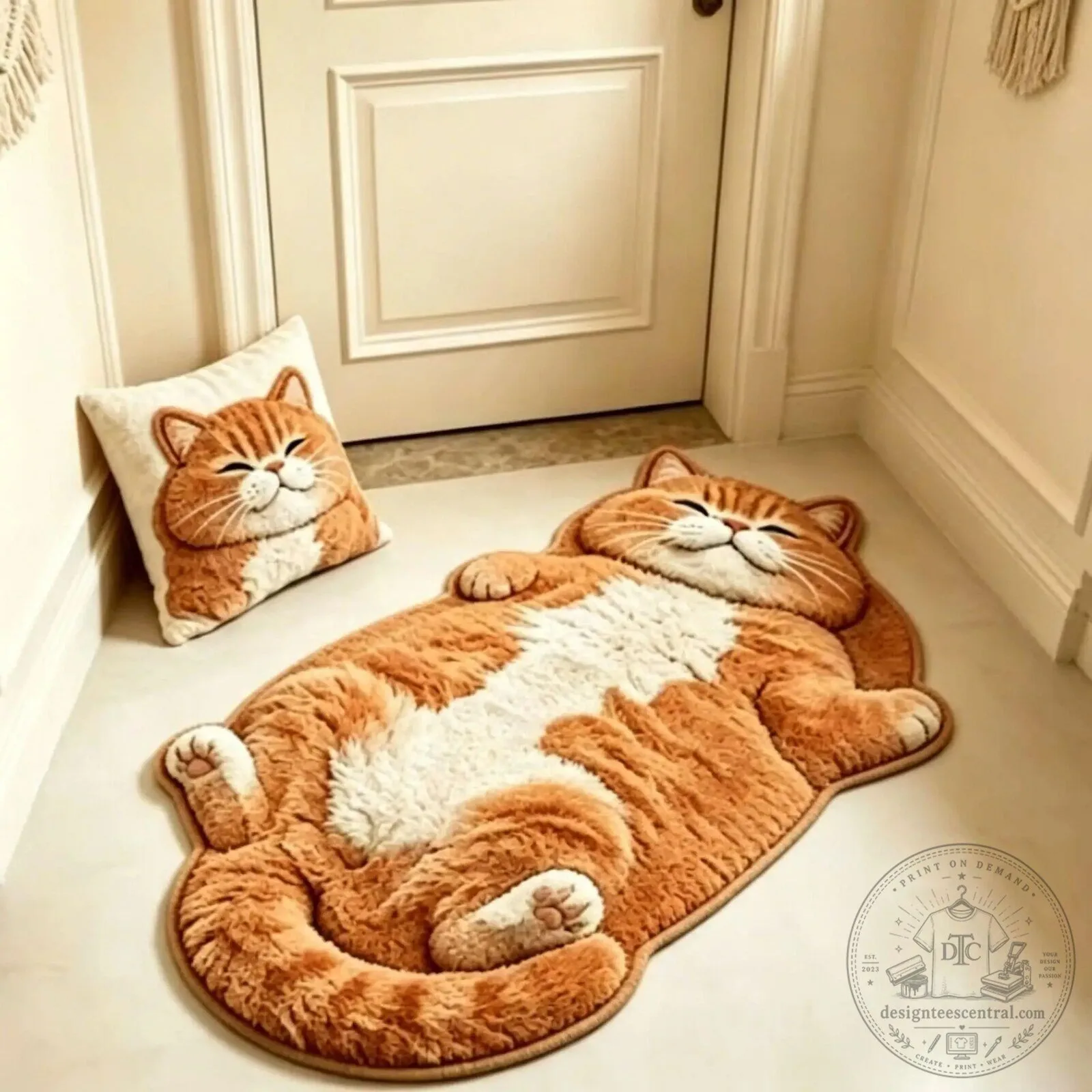 Chubby Tabby Cat Shaped Area Rug for Bedroom and Living Room Decor 13 Chubby Tabby Cat Shaped Area Rug for Bedroom and Living Room Decor