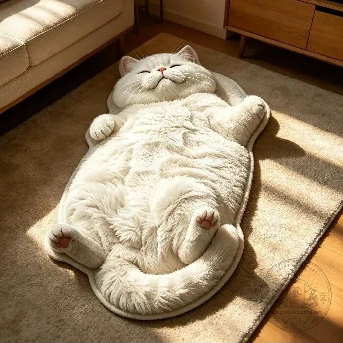 Chubby Tabby Cat Shaped Area Rug for Bedroom and Living Room Decor 14 Chubby Tabby Cat Shaped Area Rug for Bedroom and Living Room Decor
