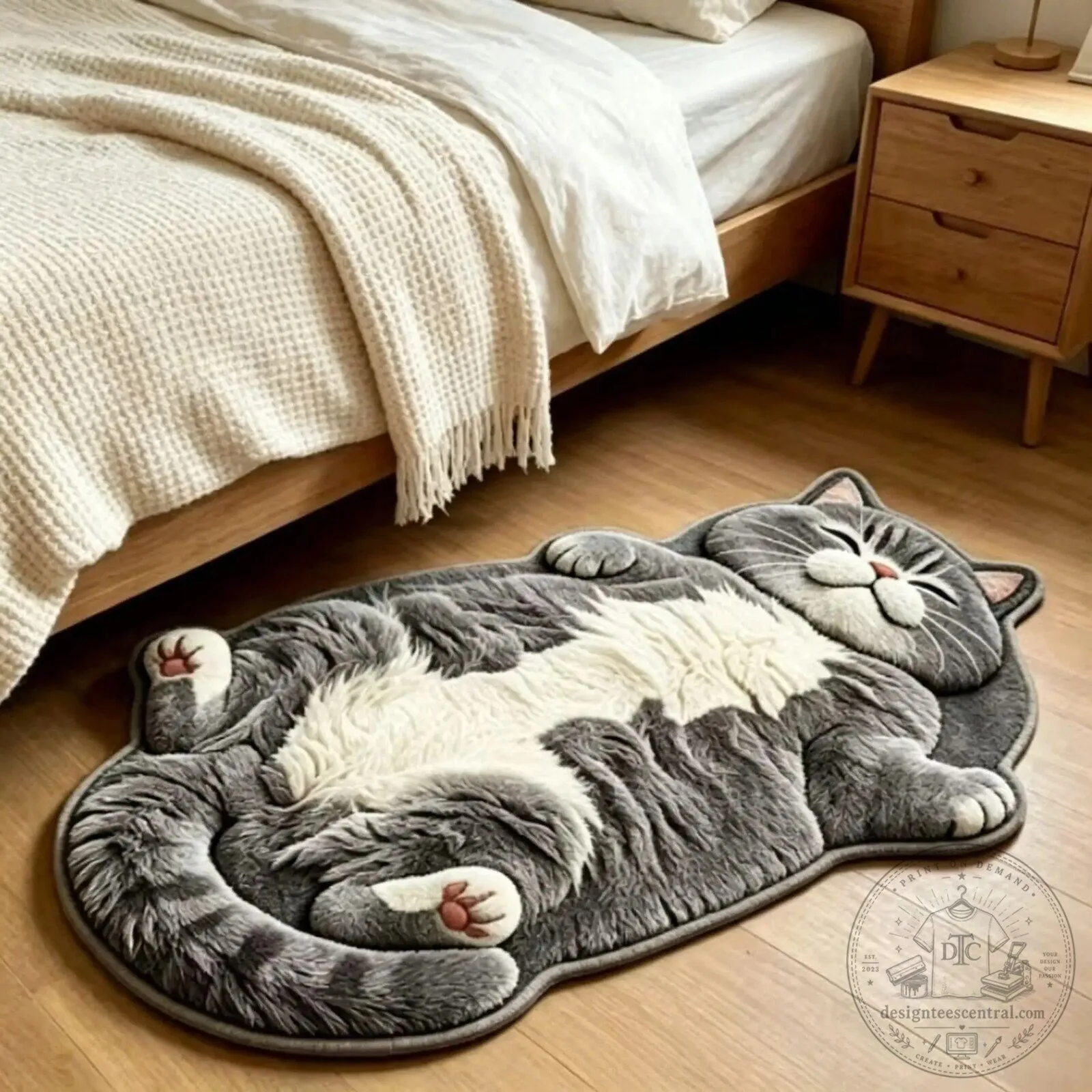 Chubby Tabby Cat Shaped Area Rug for Bedroom and Living Room Decor 15 Chubby Tabby Cat Shaped Area Rug for Bedroom and Living Room Decor