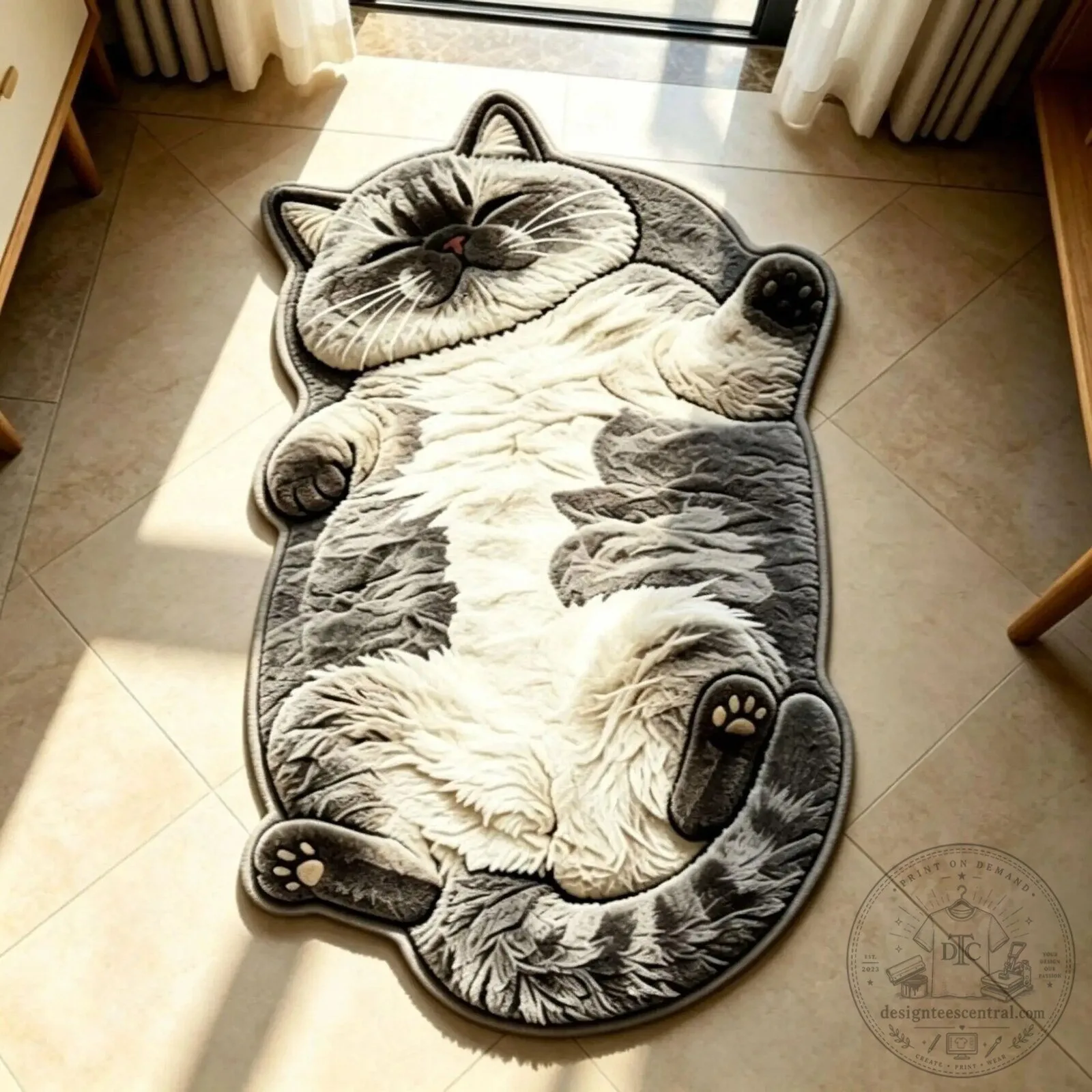 Chubby Tabby Cat Shaped Area Rug for Bedroom and Living Room Decor 17 Chubby Tabby Cat Shaped Area Rug for Bedroom and Living Room Decor