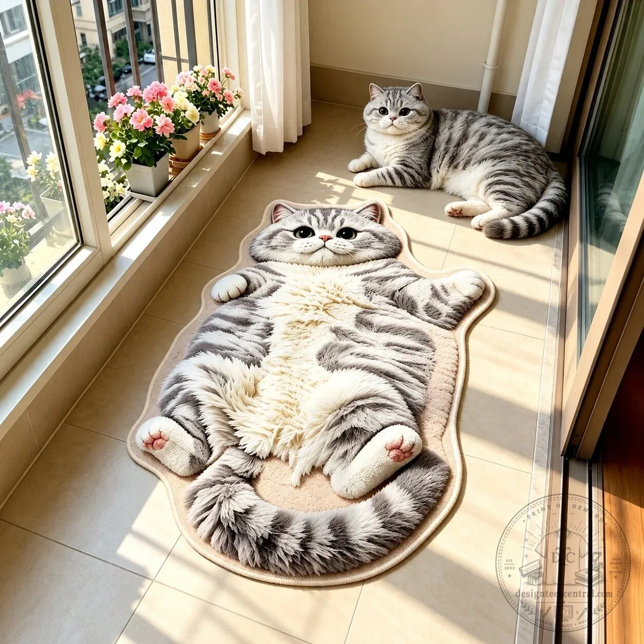 Chubby Tabby Cat Shaped Area Rug for Bedroom and Living Room Decor 19 Chubby Tabby Cat Shaped Area Rug for Bedroom and Living Room Decor