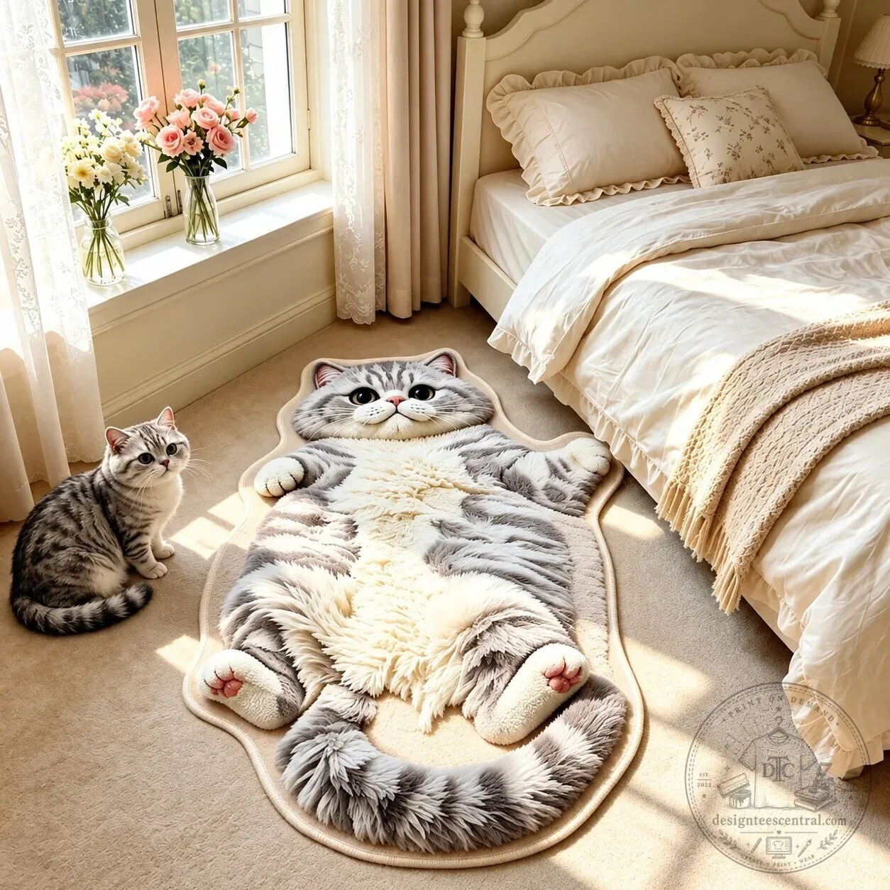 Chubby Tabby Cat Shaped Area Rug for Bedroom and Living Room Decor 20 Chubby Tabby Cat Shaped Area Rug for Bedroom and Living Room Decor