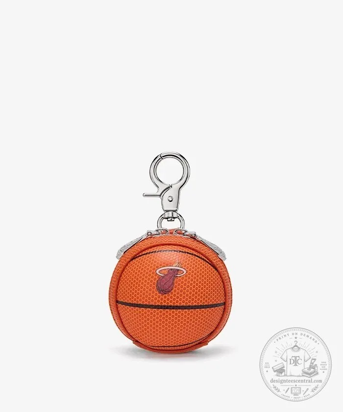 Miami Heat NBA Basketball Mini Pouch Keychain with Zipper