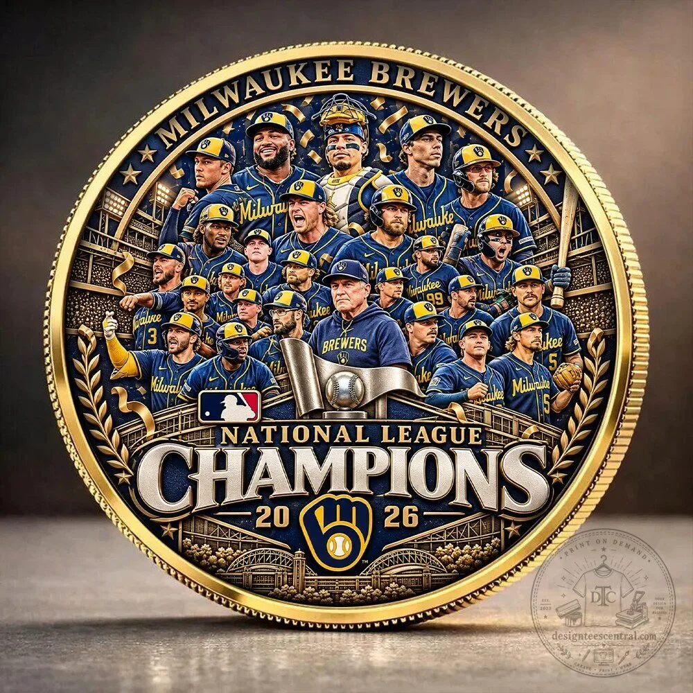 2026 National League Champions Coin for Milwaukee Brewers - Commemorative Edition