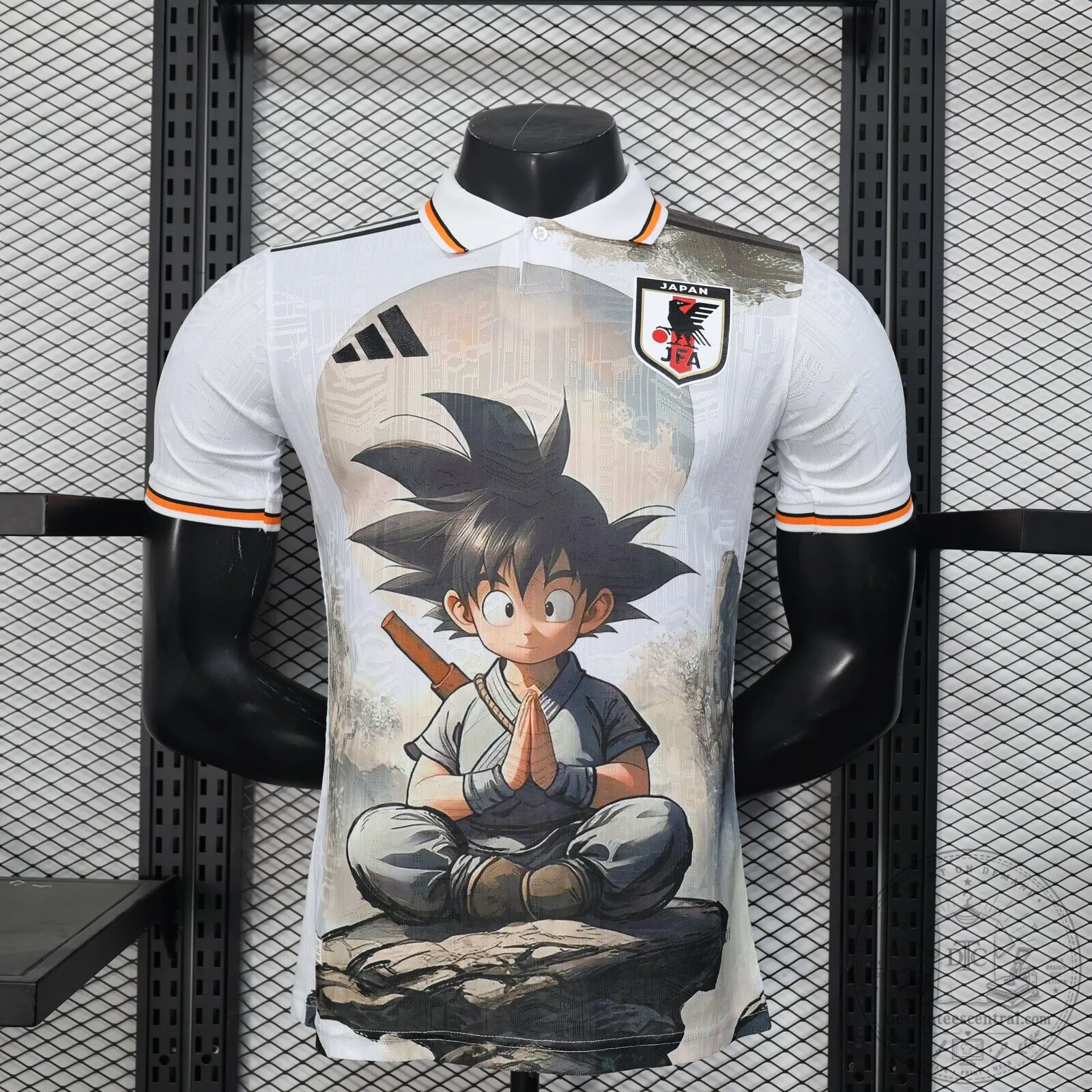 Dragon Ball Son Goku Japan National Football Team White Jersey