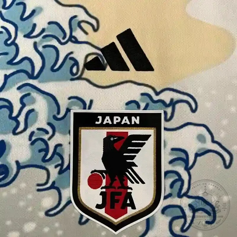 Japan National Football Team The Great Wave Off Kanagawa Soccer Jersey 6 Japan National Football Team The Great Wave Off Kanagawa Soccer Jersey