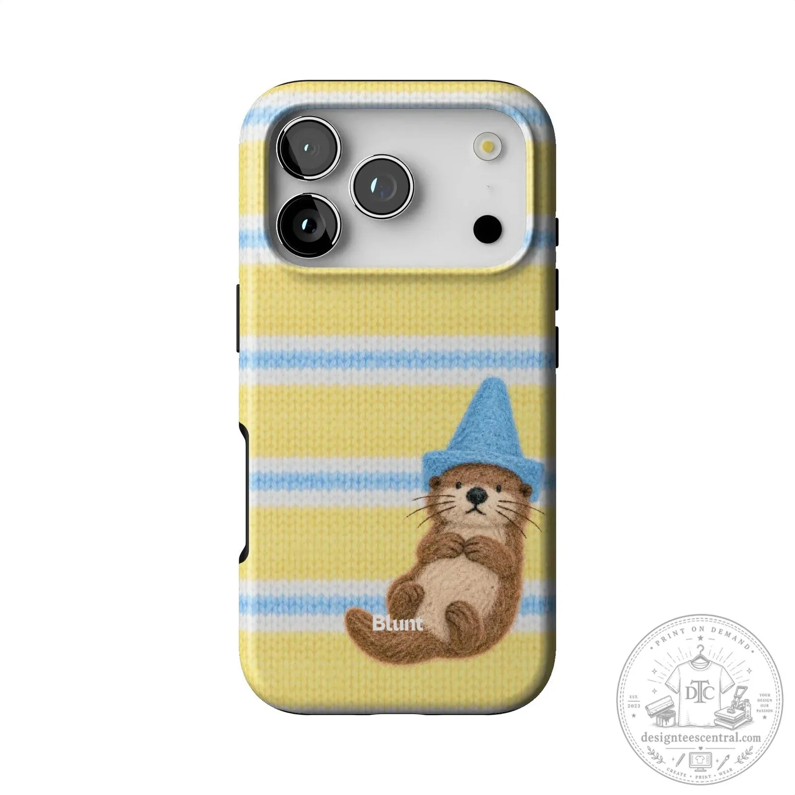 Cute Otter Wearing Blue Wizard Hat Yellow Striped iPhone Case 30 Cute Otter Wearing Blue Wizard Hat Yellow Striped iPhone Case