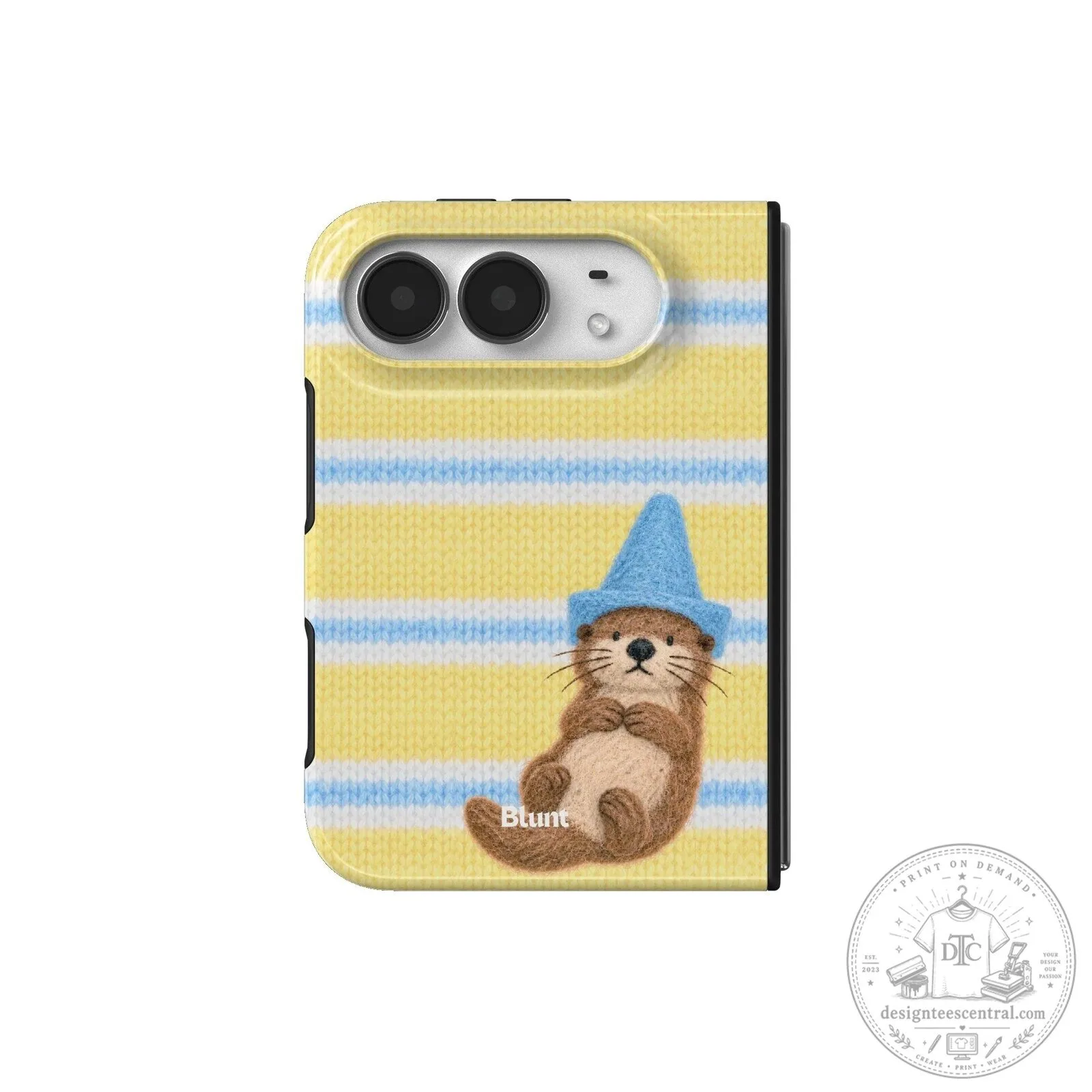 Cute Otter Wearing Blue Wizard Hat Yellow Striped iPhone Case 32 Cute Otter Wearing Blue Wizard Hat Yellow Striped iPhone Case