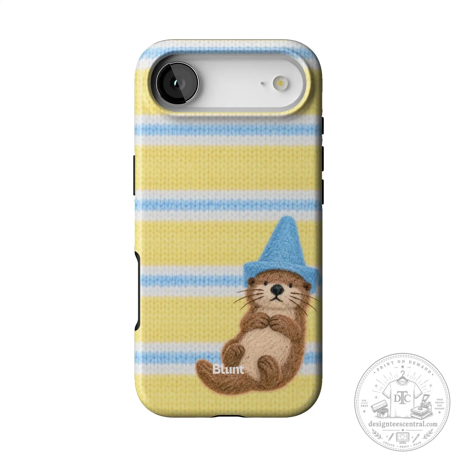 Cute Otter Wearing Blue Wizard Hat Yellow Striped iPhone Case 34 Cute Otter Wearing Blue Wizard Hat Yellow Striped iPhone Case