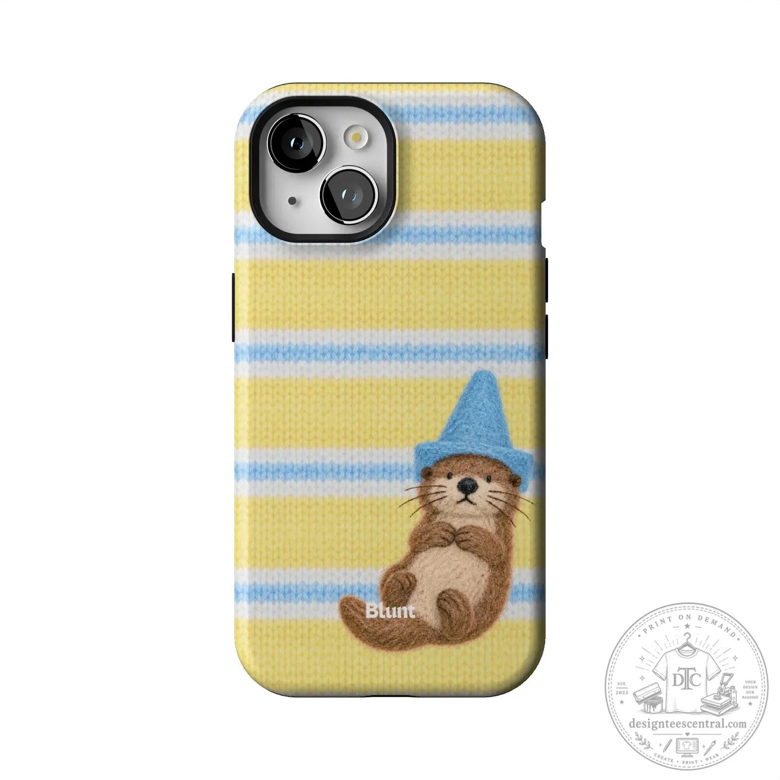 Cute Otter Wearing Blue Wizard Hat Yellow Striped iPhone Case 41 Cute Otter Wearing Blue Wizard Hat Yellow Striped iPhone Case