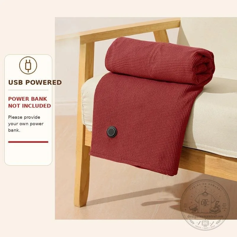 USB Heated Blanket Shawl with Adjustable Temperature Control and Zipper Design 12 USB Heated Blanket Shawl with Adjustable Temperature Control and Zipper Design