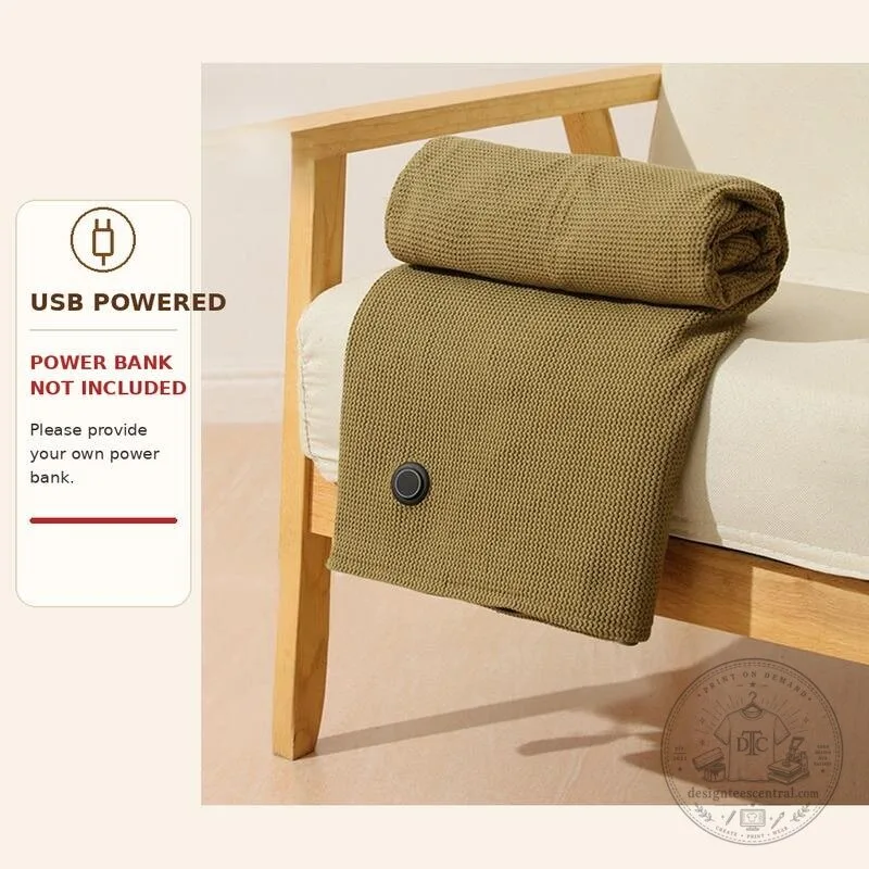 USB Heated Blanket Shawl with Adjustable Temperature Control and Zipper Design 13 USB Heated Blanket Shawl with Adjustable Temperature Control and Zipper Design